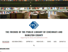 Tablet Screenshot of friends.cincinnatilibrary.org